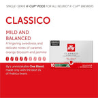 Illy Coffee K Cups - Pods For Keurig Machines – Classico Roast - Caramel, Orange Blossom & Jasmine - Mild, Flavorful & Balanced Flavor - No Preservatives – 20 Count
