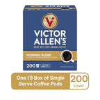 Victor Allen's Coffee Morning Blend, Light Roast, 200 Count, Single Serve Coffee Pods for Keurig K-Cup Brewers