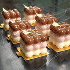 Restaurantware-6 Cavities Pastry & Baking Mold, 1 Oven-Ready 3D Mold - Flexible, Freezable, White Silicone Silicone Mold For Baking, Easy Release, For Chocolate, Cheesecake, Jelly, Or Mousse