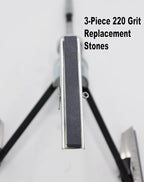 Engine Cylinder Hone Tool 2"-7" Diameter Adjustable Deglazer Kit with 3-Piece 4" Long Stones 220 Grit