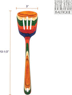 Totally Bamboo Baltique Marrakesh Collection 12-1/2" Wooden Slotted Spatula, Safe for Nonstick