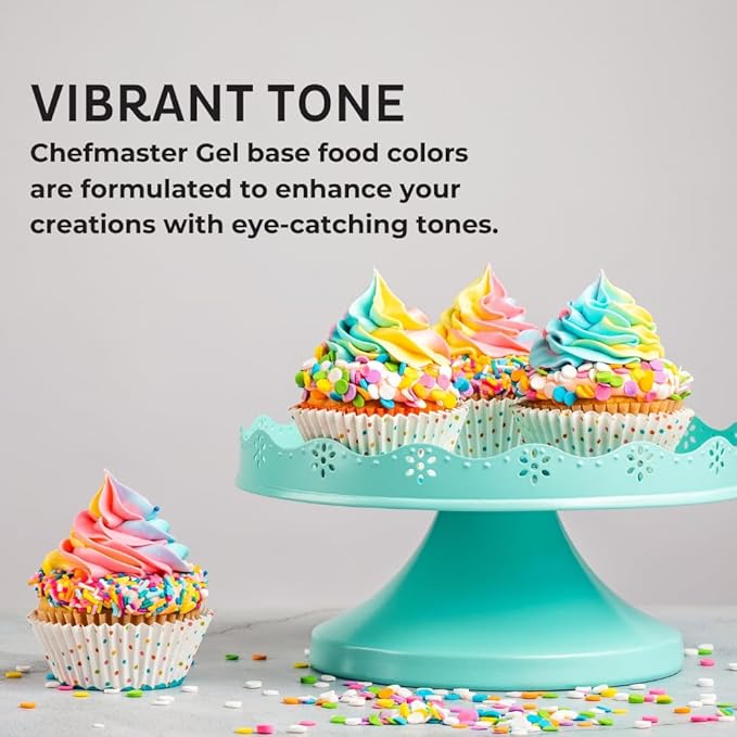 Chefmaster Rose Pink Gel Food Coloring | Vibrant, Fade-Resistant Dye for Icing, Frosting, Fondant | Easy-to-Use | 1 oz | USA Made