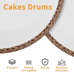 5Pcs Cake Drums 8 Inch,Cake Boards 8 Inch Round, 1/2" Thick Cardboard, Sturdy Circle, Base para Pastel Cardboard Base White Cake Boards for Wedding (8inch/5pcs)