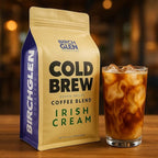Birch Glen Roasters Cold Brew Coffee | Flavored Coarse Ground Coffee | Medium Roast | Artisanal Roasting | 100% Arabica |1 LB Bag | Irish Cream