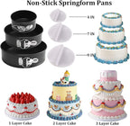 Gawren-H&E Cake Decorating Kit, 678pcs Cake Decorating Supplies Tools Kit with Cake Carrier,Rotating Turntable,Piping Bags and 74 Tips set,Cake Pan Set,Cake Baking Supplies for Beginners/Professional