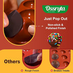 3Pcs Semi-Sphere Silicone Molds - Half Sphere Baking Mold Set for Chocolate Bombs, Dome Cakes, Candy, Jelly & Mousse - Reusable Non-Stick Chocolate Mold (6/15/24-Cavity)
