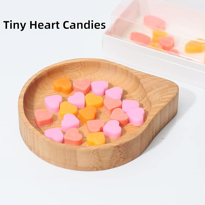 Mini Heart Silicone Mold, 150 Cavities Heart Shape Chocolate Molds for Homemade Candy/Fondant/Gummy/Jelly, Food Grade Hearts Mold for Fruit Snack/Pet Treats/Snacks Biscuits (with a Scraper)