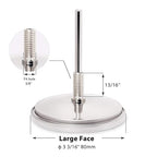 BBQ Thermometer Gauge for Charcoal Grill Pit, 2 Pack 3 3/16 inch Large Dial Smoker Temperature Gauge
