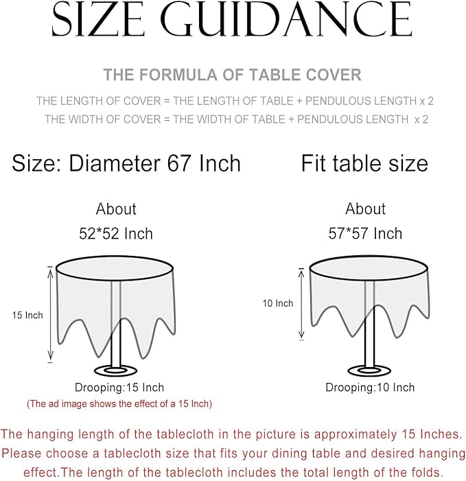 patdrea Designer Linen Blue Round Tablecloth,Vintage Leaves Pattern Floral Anti-Wrinkle Table Cloth,French Fall Dacorative Table Cover for Kitchen Dining,Thanksgiving,Party,Diameter 67"-Ivar B