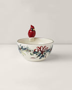 Lenox 894203 Winter Greetings Cardinal Bowl, Christmas Dinnerware