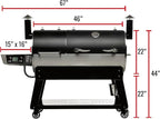 recteq DualFire 1200 Wood Pellet Smoker Grill, Wi-Fi Electric Pellet Grills, Dual Chambers for Hot and Fast + Low and Slow Cooking, DualFire 1200 + BBQ Master Bundle