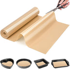 Silicone Baking Mat Roll-Non-slip Silicone Kitchen Counter Mat, Countertop Protector, Silicone Pastry Mat, Non-Stick Reusable Air Fryer Linner, Pan Liner, Oven Liner, Freeze Dryer Mat