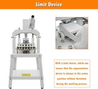 INTSUPERMAI Manual Dough Divider Rounder 36pcs Commercial Dough Cutter DIvider Cutting Machine Hydraulic Hand Press Dough Equal Divider Maker Lump Spacer Bakery for Bread