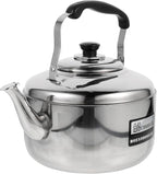 Cabilock 6L Stainless Steel Whistling Tea Kettle Large Capacity Stove Top Water Pot with Ergonomic Handle for Home Kitchen