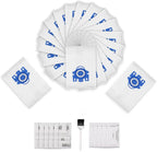 Improvedhand 20 Packs 3D Airclean Bags Replacement for Miele GN Vacuum Classic C1 Complete C1 Complete C2 S227 S240 S270 S400 S2 S5 S8 Series with 5 Motor Protection Filters, 5 AirClean Filters