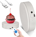Knob Speed Adjustment Remote Control Motorized Rotating Display Stand 3d scanner Electric Turntable rotating platform for Photography Products Shows,Jewelry,Watch,3D Models,Cake Support AAA
