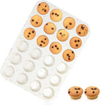 CAKETIME Silicone Mini Muffin Pan, 24 Cups Nonstick Mini Cupcake Pan for Baking Muffin, Cupcake, Egg Bites, Fat Bomb, 1 Pack Confetti