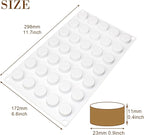 Funshowcase Mini Round Disc Silicone Mold Tray per Cavity 0.9x0.9x0.4inch 35 Cavities