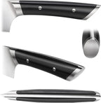 Cangshan HELENA Series German Steel Forged 7-Piece In-Drawer Knife Set (Black)