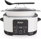 Ninja Foodi PossibleCooker PRO 14-in-1 8.5 Qt Multi-Cooker – Replaces 14 Tools, Nonstick Pot, Glass Lid & Integrated Spoon (White)