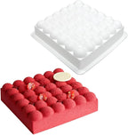 mostsom Silicone Mold for Mousse Cake, Chocolate, Cheesecake Bubbles Shape Pan - Flexible Baking Dish for Candy, Dessert, Ice Cube - Non-Stick Freezer & Oven Safe (C_ Bubbles)