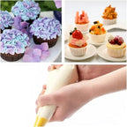 25 Inch Extra Large Piping Bags, AMBESTAR 100 Pieces Thick Disposable Anti Burst Icing Bags, Heavy Duty Icing Piping Bags Chocolate Royal Cupcake Cream Frosting Decorating Baking Supplies