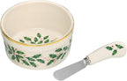Lenox 804420 Hosting The Holidays Dip Bowl & Spreader, Christmas