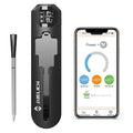 Smart Wireless Meat Thermometer with Ultra-Thin Probe, 820FT Unlimited Range Bluetooth Meat Thermometer, Digital Food Thermometer for Remote Monitoring of BBQ Grill, Oven, Air Fryer