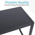 Expandable Metal Storage Shelves, 110LBS Heavy Duty Shelving Units and Storage For Pots Pans Small Appliances, Adjustable Metal Storage Shelf Rack For Kitchen Cabinets Closet Pantry Warehouse Garage