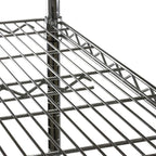 Shelving Inc. 14" d x 60" w Chrome Wire Shelving with 2 Tier Shelves, Weight Capacity 800lbs Per Shelf