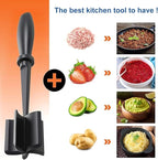 1Pcs Nylon Beef Smasher Heat Resistant Non Stick Meat Masher Tool Practical Ground Beef Smasher Reusable for Cooking