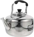 Large Capacity Stainless Steel Sounding Kettle for Induction Cooker with Comfortable Anti-scald Handle for Home Use and Quick Heating