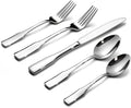 Alata Kate 60-Piece Silverware Set Stainless Steel Flatware Set,Service for 12,Mirror Polished Cutlery Set,Dishwasher Safe