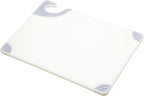 San Jamar Saf-T-Grip Plastic Cutting Board with Safety Hook, 9" x 12" x 0.375", White