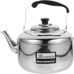 Large Capacity Stainless Steel Sounding Kettle for Induction Cooker with Comfortable Anti-scald Handle for Home Use and Quick Heating