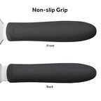 Winco 8" x 4" Griddle Spatula/Turner for Burgers, Steaks and More, Black