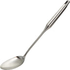 Stainless Steel Big Cooking Spoon, Kitchen Utensils and Gadgets, 15 Inch Large Spoon For for Cooking, Basting, Serving, Dishwasher Safe Metal Utensil, Durable, Solid Construction