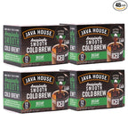 Java House Single-Serve Cold Brew Coffee Pods – Premium 100% Arabica Liquid Concentrate – Smooth & Bold Decaf Roast – 48 Pods – Ready Hot or Iced, Travel-Friendly, TSA Approved
