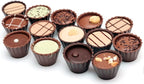 JOERSH 30-Cavity Mini Peanut Butter Cup Mold Silicone Candy Mold Bite Size for Keto Fat Bomb, Dark Chocolate