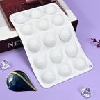 mostsom Silicone Water Droplet Molds 15-Cavity Dessert Mold for Chocolate, Mousse, Jelly, Cake Decorations, Baking Tools (D_ Water Droplet)