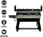 recteq DualFire 1200 Wood Pellet Smoker Grill, Wi-Fi Electric Pellet Grills, Dual Chambers for Hot and Fast + Low and Slow Cooking, DualFire 1200 + Grilling Essentials Bundle