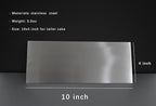 Cake Scraper Smoother 10 inch, Stainless Steel Metal Icing Smoother for Tall Cake Decorating