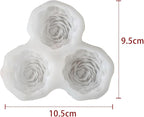 3 Cavities Peony Flower Soap & Candle Mold - Silicone 3D Molds for Flower, Peony & Home Decor - Resin Casting & Making Molds