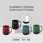 Temperature Control Smart Mug, Self Heating Coffee Mug LED Display, 180 Min Battery Life - Hot up to 149℉ Fast Wireless Charger Base Improved Design coffee serving sets mug(12oz, Black)