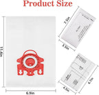 3D Airclean Dust Bags Replacement for Mie.le FJM Compact C2 Compact C1 Complete C1 S241 S290 S300i S500 S700 S4 S6 Series (Pack of 20) with 5 Motor Protection Filters 5 Air.Clean Filters