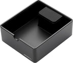 Normcore Compact Espresso Knock Box, Metal Coffee Knock Box, Heavy-Duty Knockbox, Anodized Aluminum, Espresso Accessories for Coffee Grounds, Black