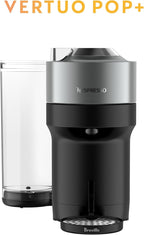 Nespresso Vertuo Pop+ Deluxe Coffee and Espresso Maker by Breville with Milk Frother, 1500 watts, Titan