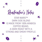 Joffrey's Coffee - STAR WARS™ Dark Side Blend, STAR WARS Licensed Coffee Collection, Artisan Dark Roast, Strong & Smooth Taste, Brew or French Press (Ground, 11oz)