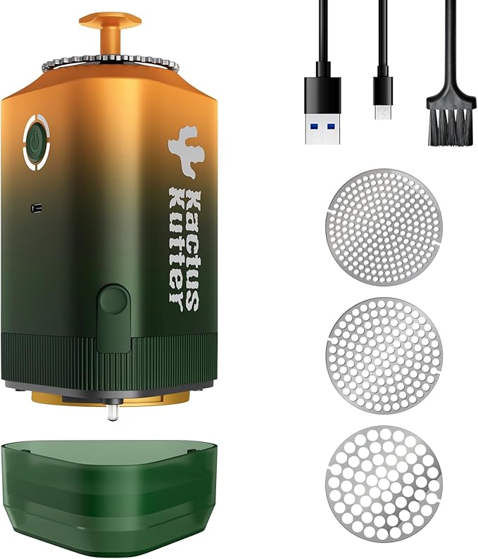 K5 Electric Kitchen Grinder Battery Powered Automatic Portable Spice Mill For Grinding - Holds up to 5 Gram
