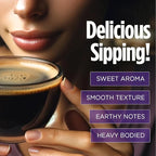 VitaCup Focus Mushroom Coffee Instant Packets, for Memory & Clarity Support, w/Fiber, Chaga, Lion’s Mane, D3, B Vitamins, Medium Roast, 100% Arabica & Robusta Coffee in Single Serve Sticks, 48 Ct